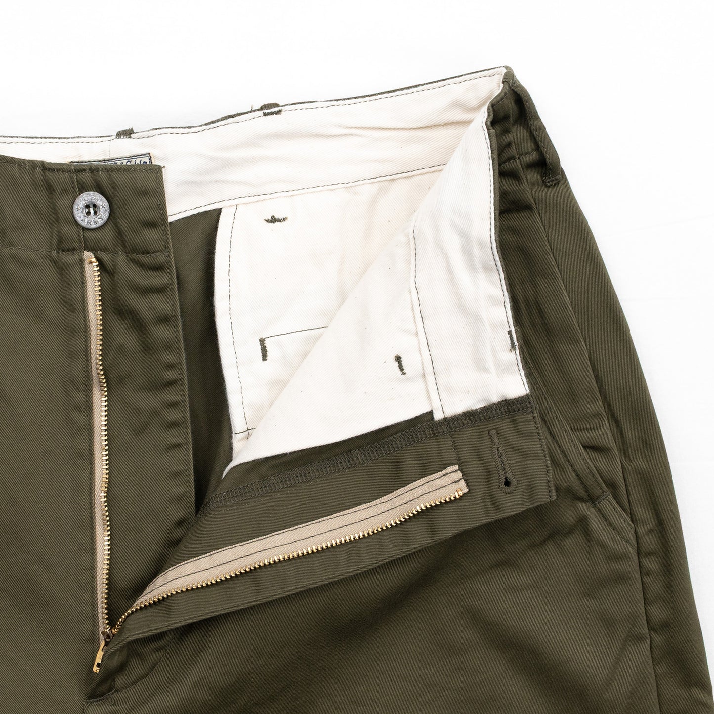 BUZZ RICKSON'S EARLY MILITARY CHINOS (MOD.) 1945 MODEL SHORTS - OLIVE