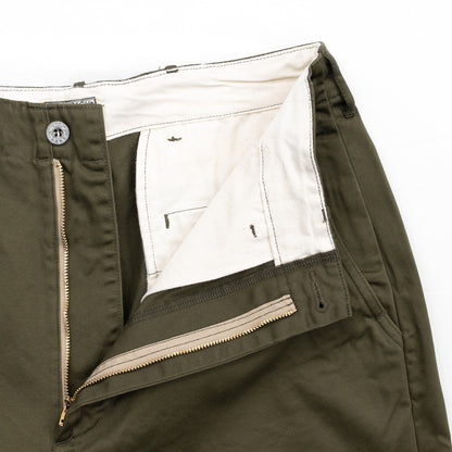 BUZZ RICKSON'S EARLY MILITARY CHINOS (MOD.) 1945 MODEL SHORTS - OLIVE