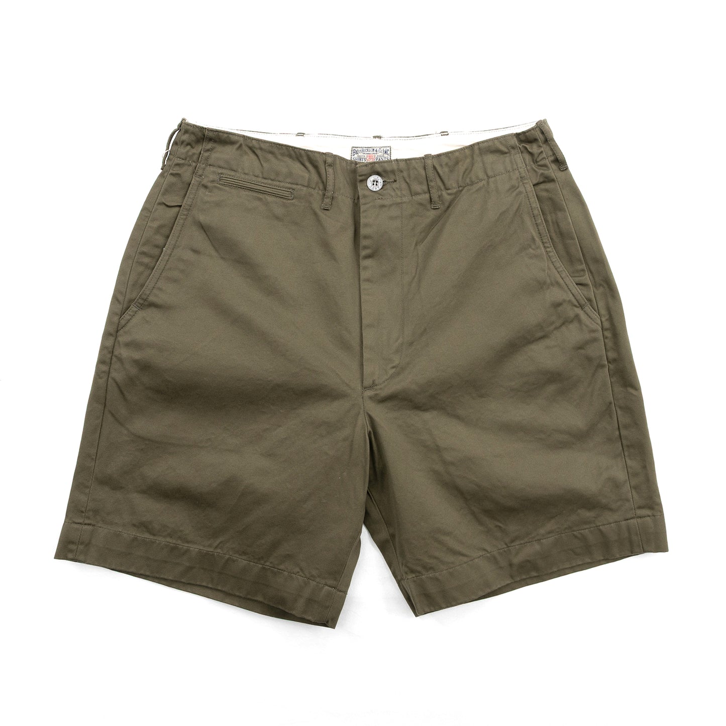 BUZZ RICKSON'S EARLY MILITARY CHINOS (MOD.) 1945 MODEL SHORTS - OLIVE