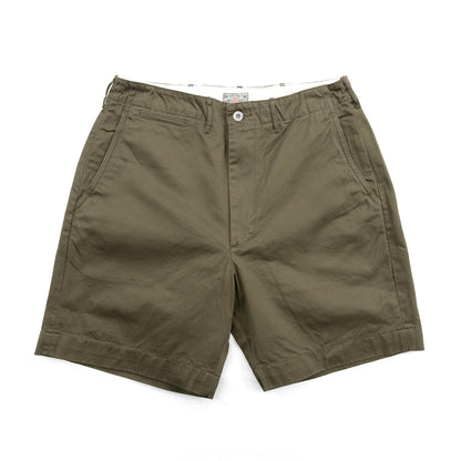 BUZZ RICKSON'S EARLY MILITARY CHINOS (MOD.) 1945 MODEL SHORTS - OLIVE