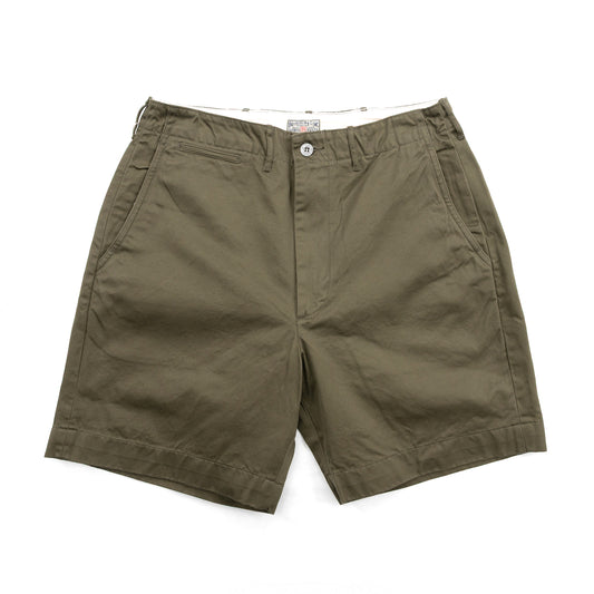 BUZZ RICKSON'S EARLY MILITARY CHINOS (MOD.) 1945 MODEL SHORTS - OLIVE