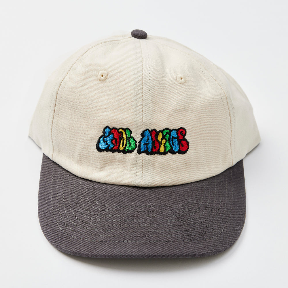 GOOD ADVICE 90s CAP - CREAM/BLACK