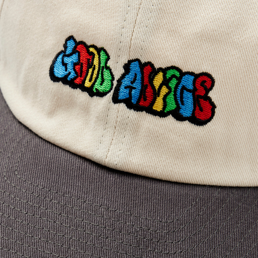 GOOD ADVICE 90s CAP - CREAM/BLACK