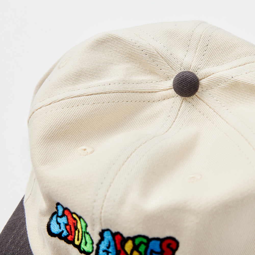 GOOD ADVICE 90s CAP - CREAM/BLACK