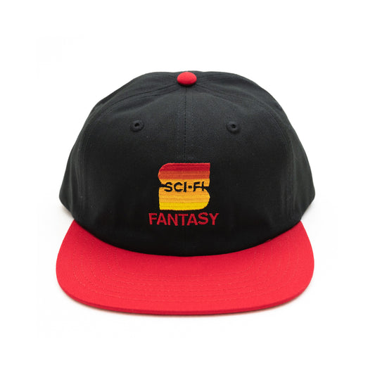 SCI-FI FANTASY S HAT - BLACK/RED