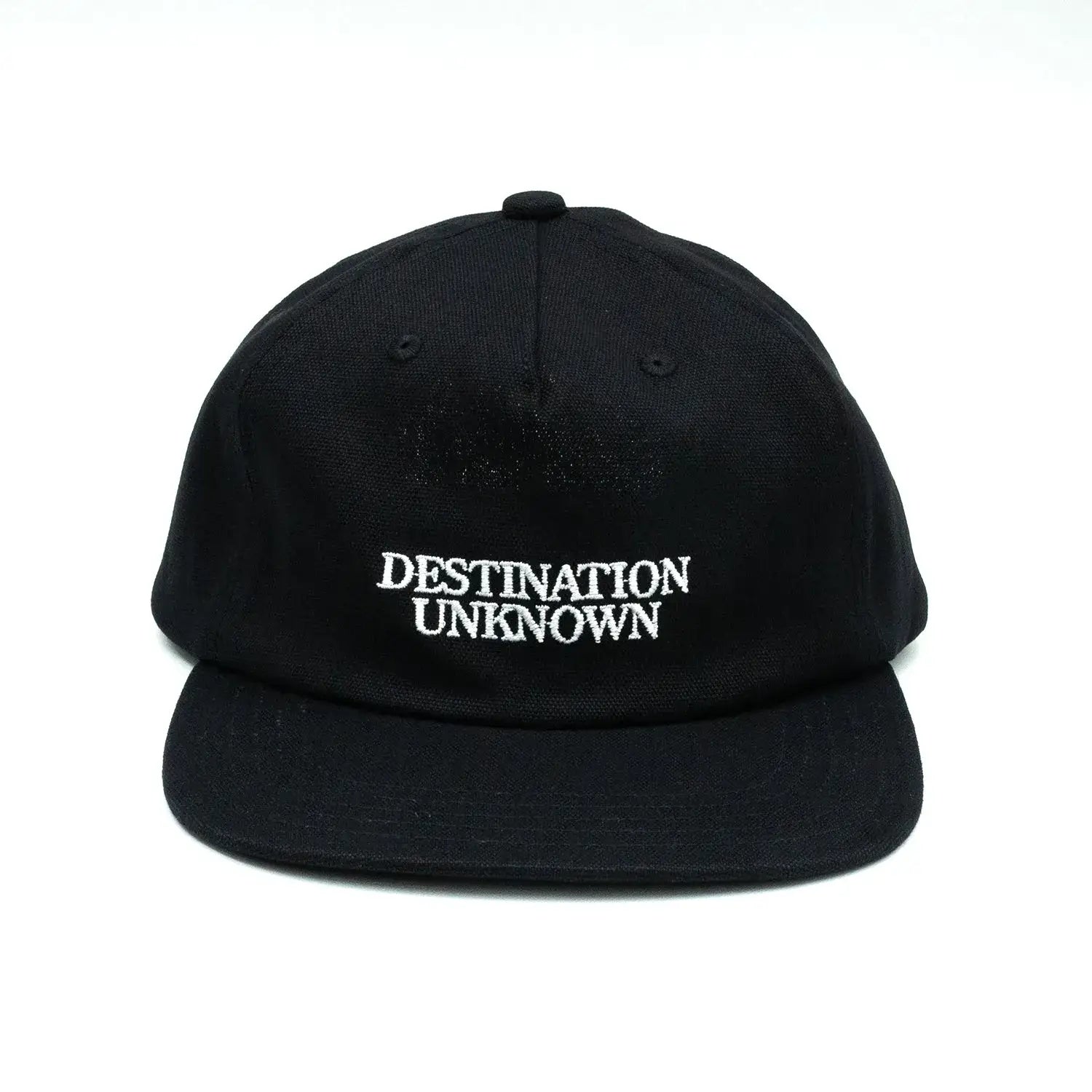 Liberaiders(リベレイダース)のコットンキャンバス製キャップ「DESTINATION UNKNOWN CAP」のBLACKカラーの商品写真