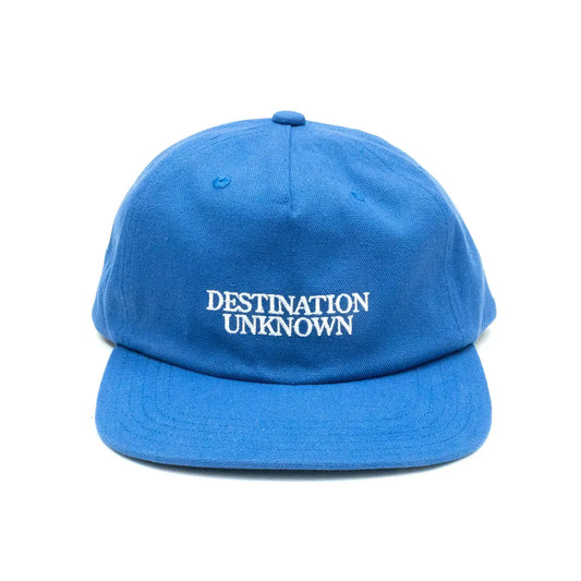 Liberaiders(リベレイダース)のコットンキャンバス製キャップ「DESTINATION UNKNOWN CAP」のBLUEカラーの商品写真