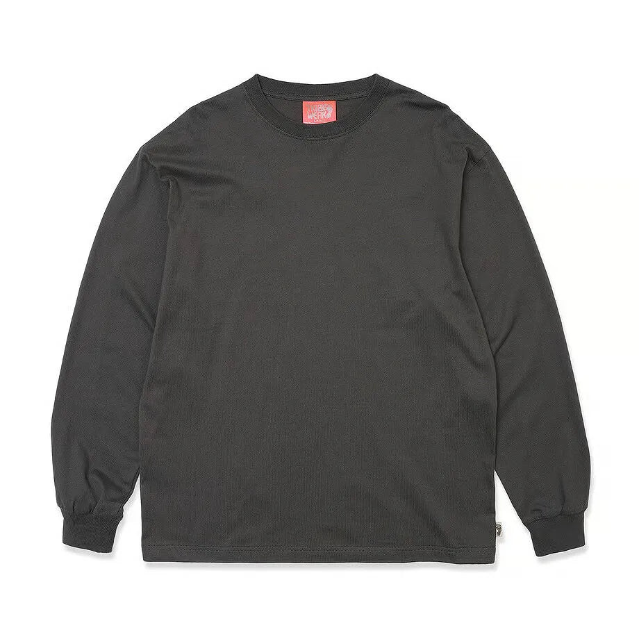 TRIBE WEAR / BASIC L/S TEE - CHACOAL GREY
