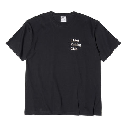 東京発のブランド「Chaos Fishing Club(カオスフィッシングクラブ)」のTシャツ「Girl Tee」のBlackカラーの前面デザインの商品写真