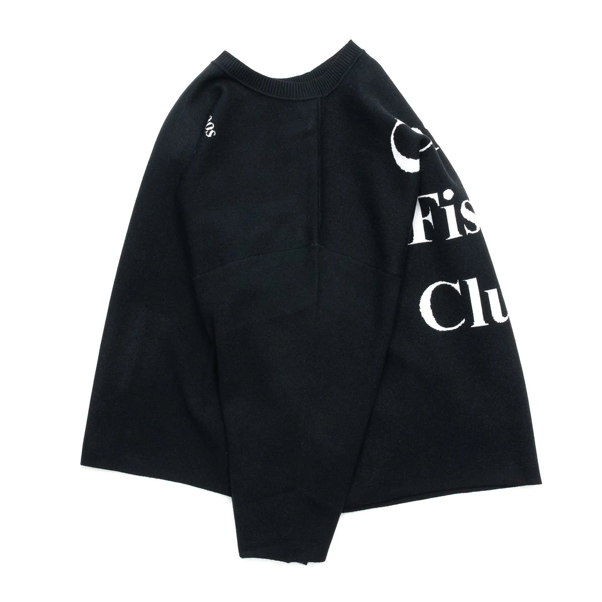 CHAOS FISHING CLUB / LOGO KNIT SWEATER - BLACK
