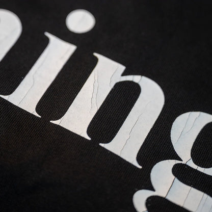 CHAOS FISHING CLUB / LOGO L/S TEE - BLACK