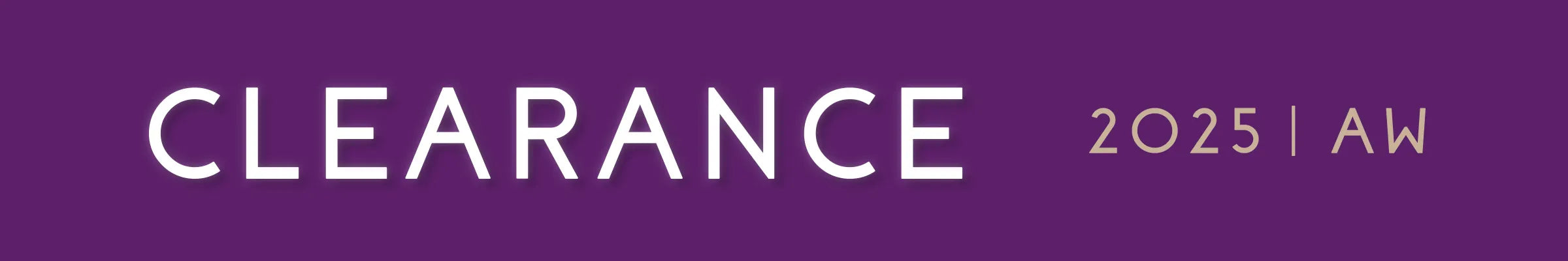 CLEARANCE | AW25