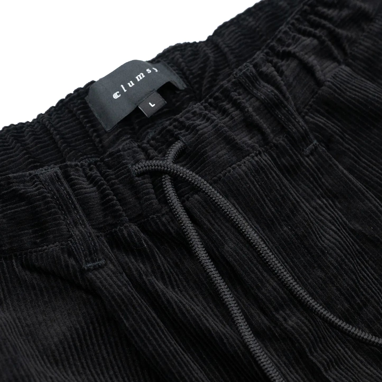 CLUMSY PICTURES 2 PLEATS EASY TRAD CORD - BLACK