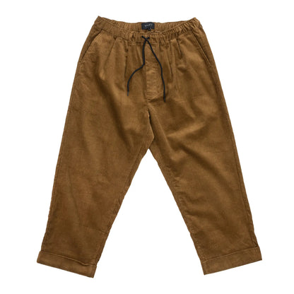 CLUMSY PICTURES 2 PLEATS EASY TRAD CORD - BROWN