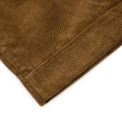 CLUMSY PICTURES 2 PLEATS EASY TRAD CORD - BROWN