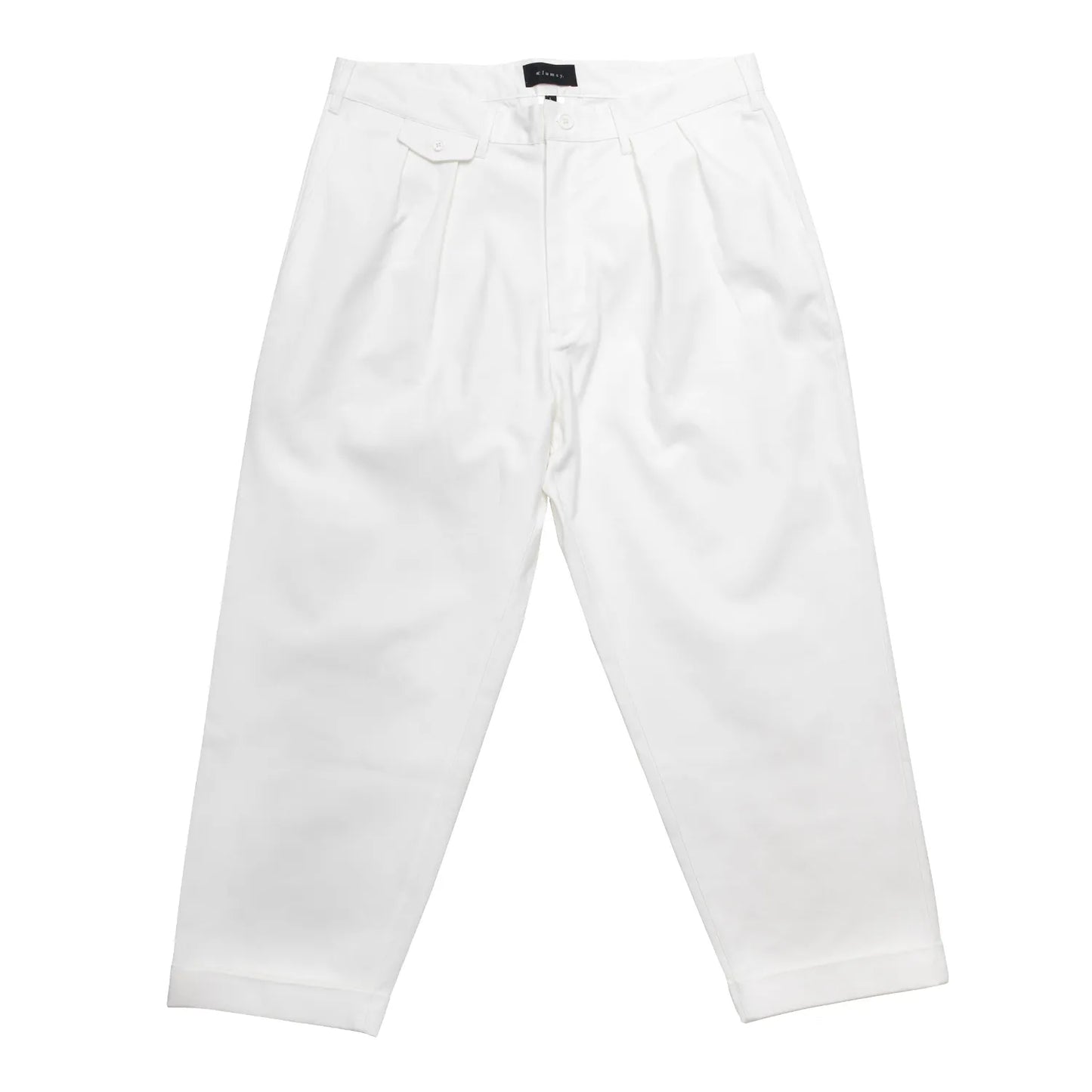 clumsy. PICTURES / 2 PLEATS RELAXED TWILL PANTS - BLACK