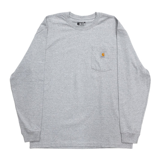 CLUMSY PICTURES x CARHARTT LIMITED CCC L/S TEE - HT-GREY/NAVY