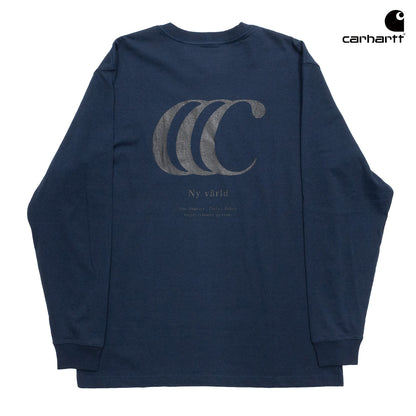 CLUMSY PICTURES x CARHARTT LIMITED CCC L/S TEE - NAVY/BLACK