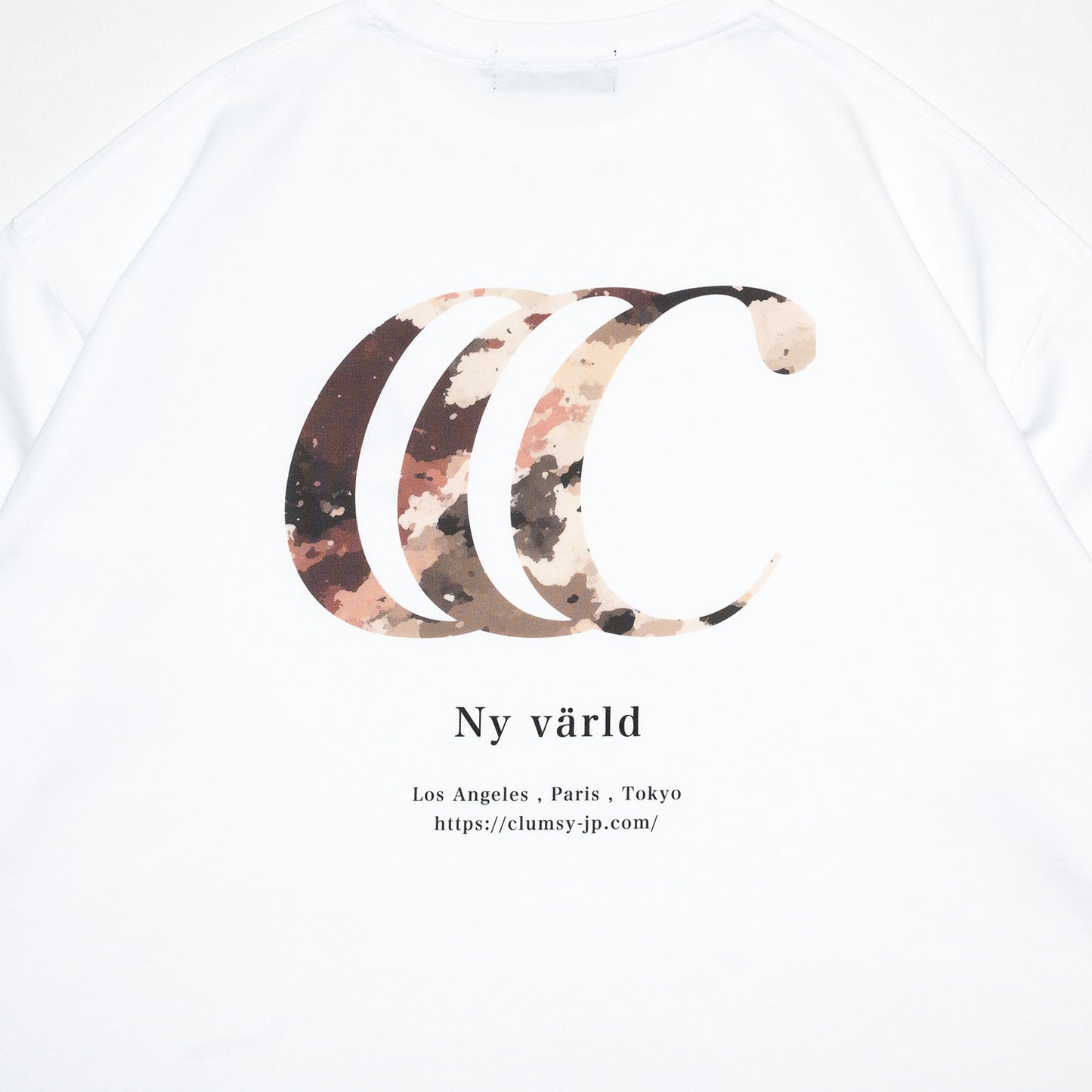 clumsy. PICTURES / LIMITED CCC CAMOUFLAGE S/S WIDE TEE - WHITE