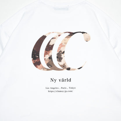 clumsy. PICTURES / LIMITED CCC CAMOUFLAGE S/S WIDE TEE - WHITE