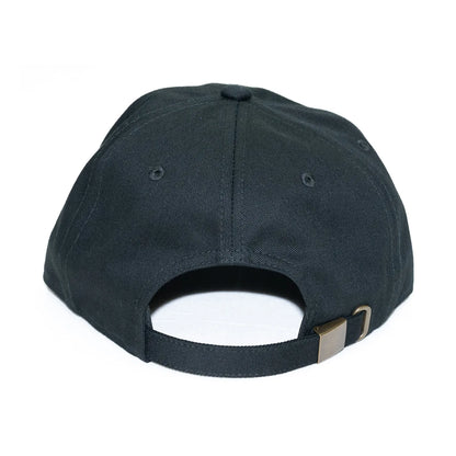 clumsy PicturesのCCCロゴがフロントに刺繍された6パネルキャップ「CCC EMBROIDERED CAP」のBLACKカラーの背面からの商品写真