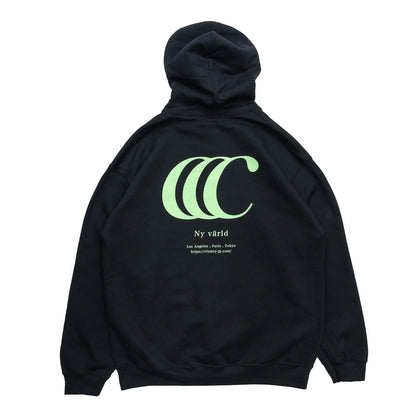 clumsy. PICTURES / LIMITED CCC HOODY - BLACK / GREEN TEA