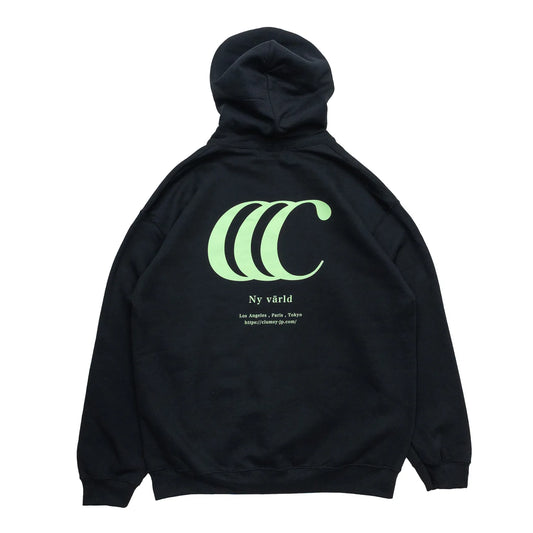 clumsy. PICTURES / LIMITED CCC HOODY - BLACK / GREEN TEA