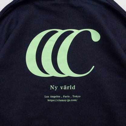 clumsy. PICTURES / LIMITED CCC HOODY - BLACK / GREEN TEA