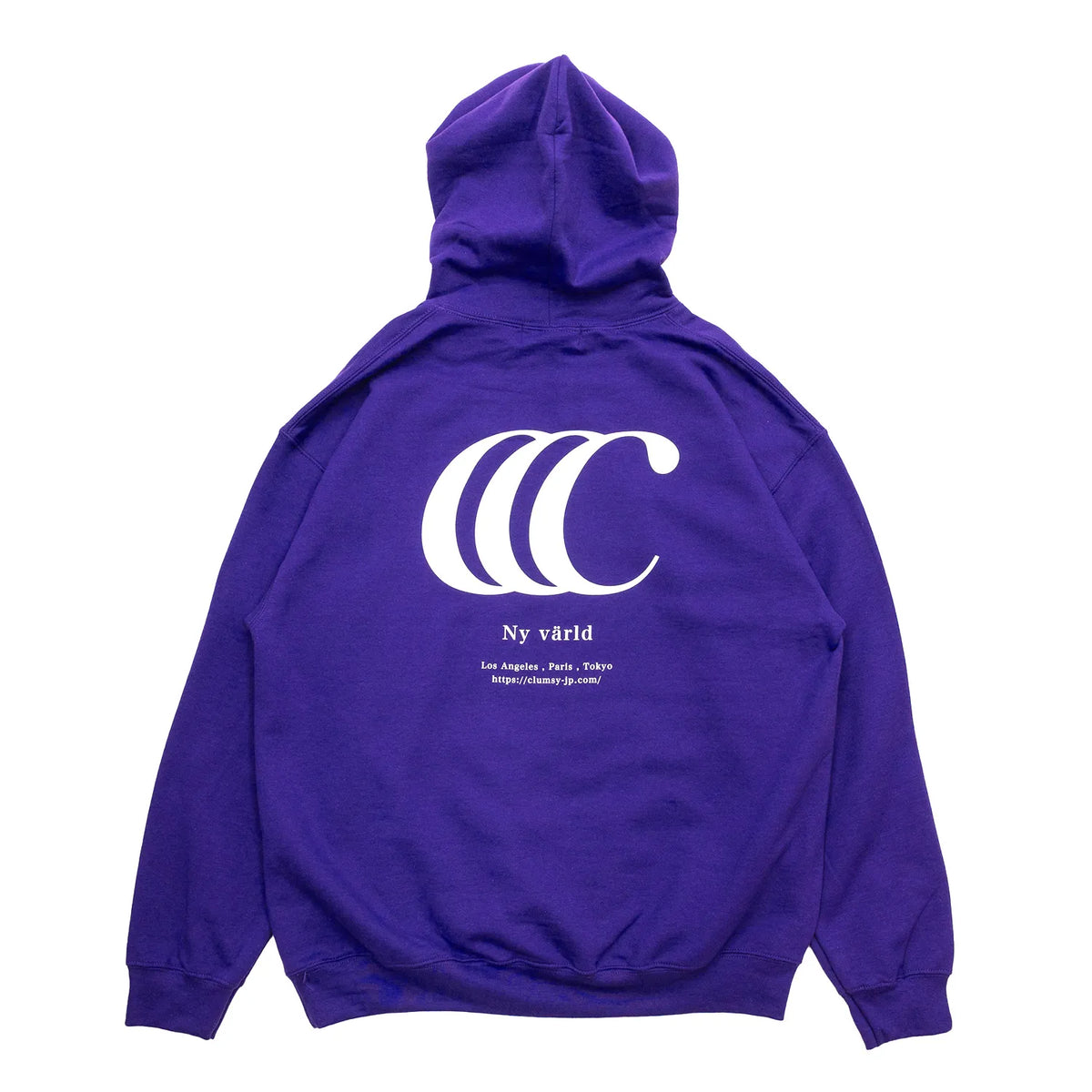 clumsy. PICTURES / LIMITED CCC HOODY - PURPLE / WHITE