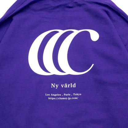 clumsy. PICTURES / LIMITED CCC HOODY - PURPLE / WHITE