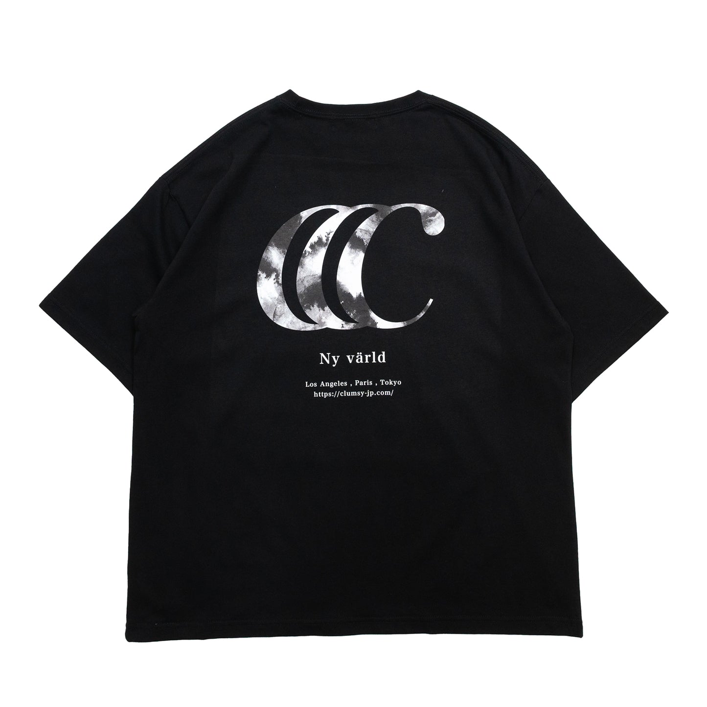 clumsy. PICTURES / LIMITED CCC NIGHT FALL S/S WIDE TEE - BLACK