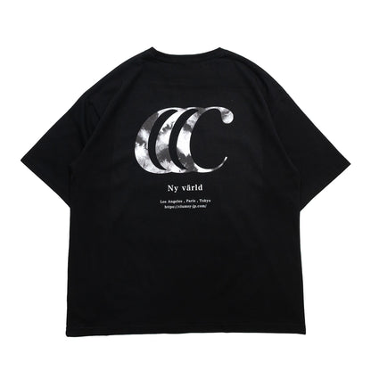 clumsy. PICTURES / LIMITED CCC NIGHT FALL S/S WIDE TEE - BLACK