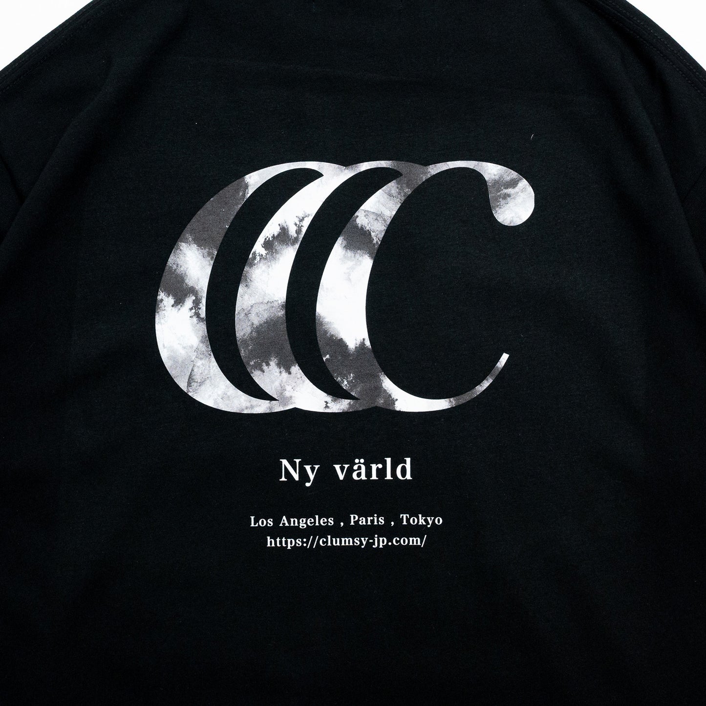 clumsy. PICTURES / LIMITED CCC NIGHT FALL S/S WIDE TEE - BLACK