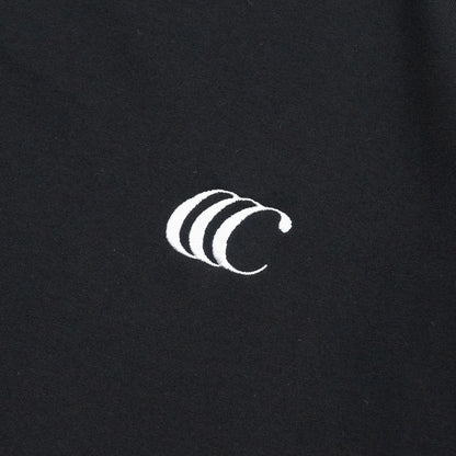 CLUMSY PICTURES CCC EMB LOGO S/S WIDE TEE - BLACK