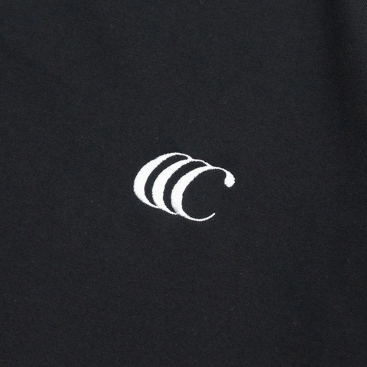 CLUMSY PICTURES CCC EMB LOGO S/S WIDE TEE - BLACK