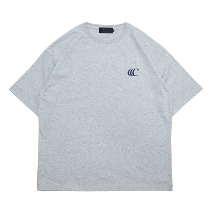CLUMSY PICTURES CCC EMB LOGO S/S WIDE TEE - HT GRAY