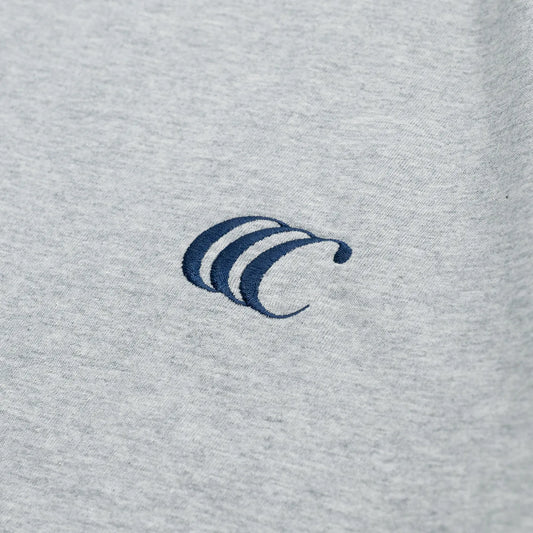 CLUMSY PICTURES CCC EMB LOGO S/S WIDE TEE - HT GREY
