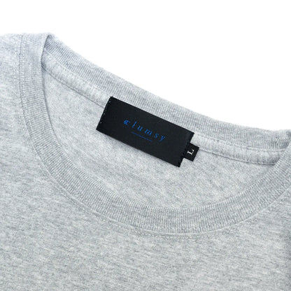 CLUMSY PICTURES CCC EMB LOGO S/S WIDE TEE - HT GRAY
