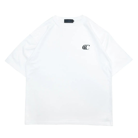 CLUMSY PICTURES CCC EMB LOGO S/S WIDE TEE - WHITE