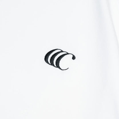 CLUMSY PICTURES CCC EMB LOGO S/S WIDE TEE - WHITE