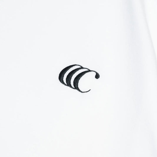 CLUMSY PICTURES CCC EMB LOGO S/S WIDE TEE - WHITE