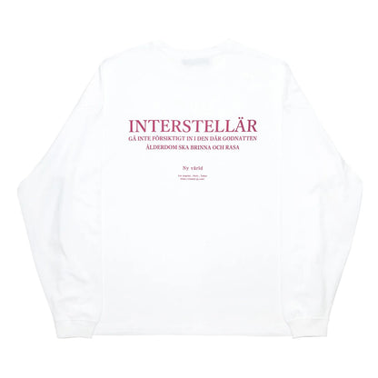 clumsy. PICTURES / INTERSTELLAR L/S TEE - WHITE