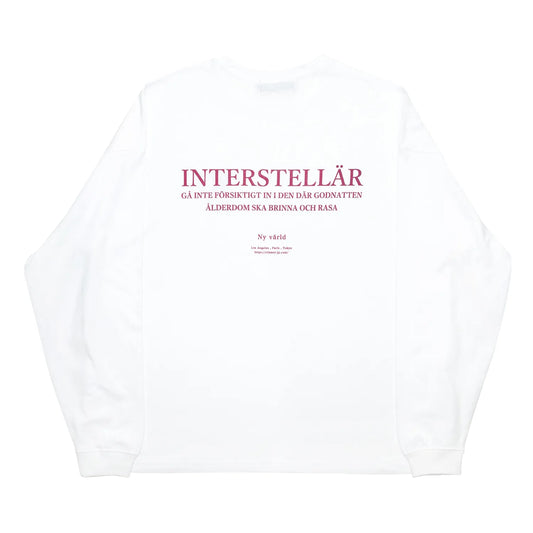 clumsy. PICTURES / INTERSTELLAR L/S TEE - WHITE