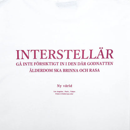 clumsy. PICTURES / INTERSTELLAR L/S TEE - WHITE