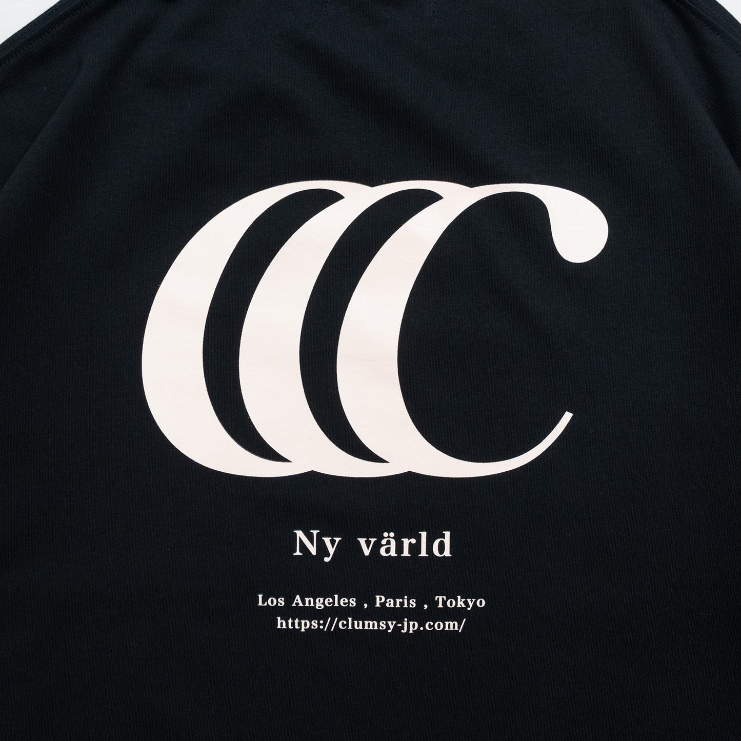 clumsy. PICTURES / LIMITED CCC S/S WIDE TEE - BLACK / GLOW IN THE DARK