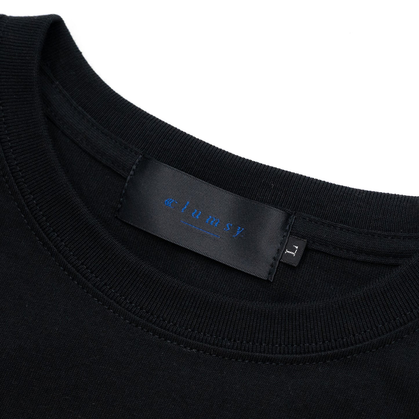 clumsy. PICTURES / LIMITED CCC S/S WIDE TEE - BLACK / GLOW IN THE DARK