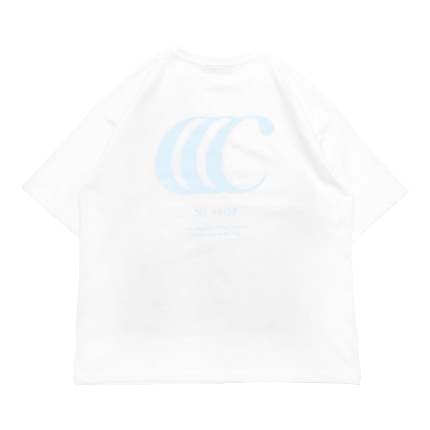 Ccc様 clumsy. PICTURES / LIMITED CCC S/S WIDE TEE - WHITE / PASTEL BLUE