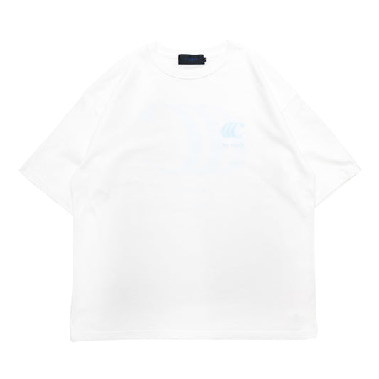 clumsy. PICTURES / LIMITED CCC S/S WIDE TEE - WHITE / PASTEL BLUE