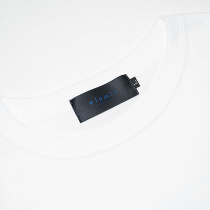 clumsy. PICTURES / LIMITED CCC S/S WIDE TEE - WHITE / PASTEL BLUE