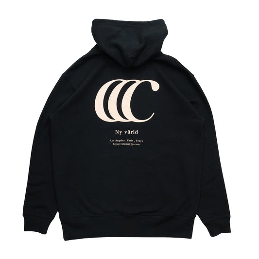 clumsy. PICTURES / LIMITED CCC HOODY（PILE LINING）- BLACK/CORAL